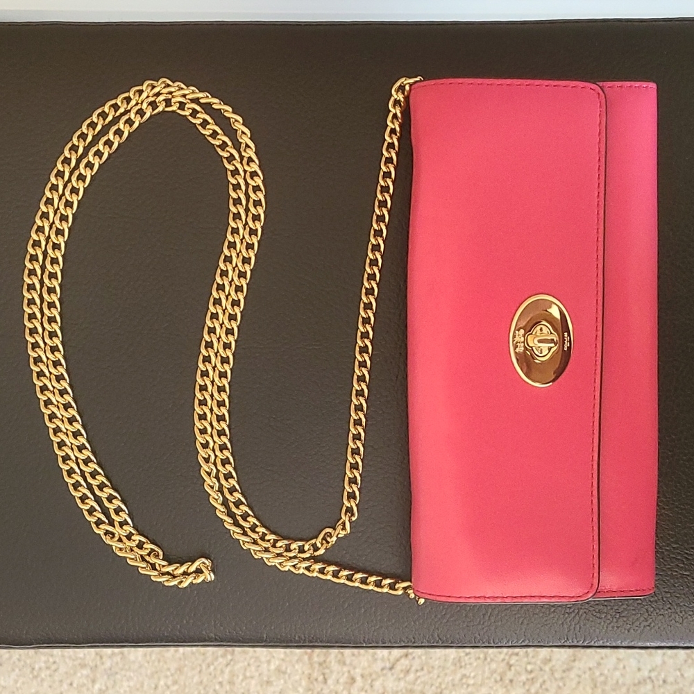 COACH Envelope Wallet with Chain